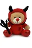 Kuscheltier Teddybär Teufel 22 cm – Kuscheltier Bär rot mit Produktbild-Vorschau 1