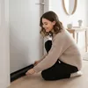 Türdichtung 90cm Schwarz, Zugluftstopper mit Produktbild-Vorschau 9
