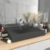 vidaXL Luxus-Waschbecken mit Hahnloch Matt-Dunkelgrau 60x46 Produktbild-Vorschau 10
