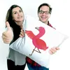 Mr. & Mrs. Panda Couchkissen Flamingo Yoga - Weiß - Produktbild-Vorschau 4