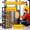 Bettizia kaminholzregal Metall Brennholzregal innen außen Produktbild-Vorschau 3