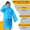 2 Stück Regenponcho Kinder, Wiederverwendbar Wasserdicht Produktbild-Vorschau 2