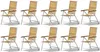 10 Stk ALEOS. Hochlehner aus Edelstahl mit A-Grade TEAK Produktbild-Vorschau 1