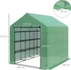 Outsunny polyetylénový skleník walk-in s 8 policemi Skleník Náhled obrázku produktu 3