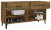 vidaXL Schuhschrank Räuchereiche 102x35x55 cm Holzwerkstoff Produktbild-Vorschau 4