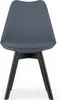 Sedia MARK - grafite / gambe nere x 4 Anteprima dell’immagine prodotto 3
