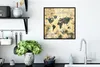 MuchoWow® MuchoWow® Gerahmtes Poster Weltkarte - Aquarelle Produktbild-Vorschau 3