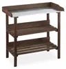 relaxdays 10026324_0 relaxdays Pflanztisch dunkelbraun 92,0 Anteprima dell’immagine prodotto 8