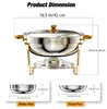 WARMOUNTS Chafing Dish Buffet Set 4er, 5 QT (ca. 4,7 L) Produktbild-Vorschau 11