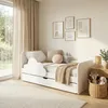 Letto bianco per bambini 160x80 cm con motivo a nuvole | Anteprima dell’immagine prodotto 6