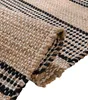 Handwebteppich - 70 x 120 cm - Beige - Weiß - Schwarz - Produktbild-Vorschau 4