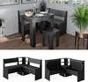 Esszimmer-Eckbank Vicco Roman Schwarz 120 x 120 cm, Model Produktbild-Vorschau 2