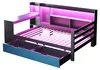 Flieks Schlafsofa Holzbett 90x200cm mit Led, Tagesbett Produktbild-Vorschau 6