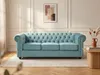 Sofa 3-Sitzer - Samt - Hellblau - CHESTERFIELD Produktbild-Vorschau 2