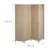 Paravent Relaxdays, 4 panneaux, H x L : 180 x 180 cm, Voir les images du produit 4