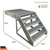 Podesttreppe Stahltreppe 5 Stufen Freistehend Höhe 95cm Produktbild-Vorschau 1