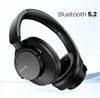 A black pair of Urbanista headphones is shown against a light blue and white background. Podgląd zdjęcia produktu