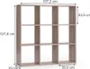 Scaffale Vicco Nove Sonoma 104 x 108 cm, Model 24193 Anteprima dell’immagine prodotto 2