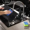 Moritz & Moritz tavola di plastica granito look nero grande Anteprima dell’immagine prodotto 8