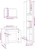 vidaXL Ensemble de meubles de salle de bain 3 pièces Gris Voir les images du produit 6