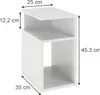 Nachttisch Vicco Elios Weiß 2er Set, Model 56391 Produktbild-Vorschau 2