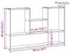 vidaXL Nástěnná police černá 99x15x60 cm materiál na bázi Náhled obrázku produktu 7