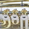 Glaser Drehventil Taschentrompete, Goldmessing Mundrohr, Produktbild-Vorschau 2