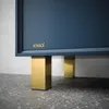 4er Set sossai moderne Möbelfüße in Gold 60mm Produktbild-Vorschau 3