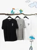 3er-Set Herren-T-Shirts Schwarz / Weiß / Grau Schlümpfe Produktbild-Vorschau 1