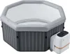 An inflatable hot tub with its control unit. Produktbild-Vorschau