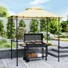 Grillpavillon mit LED 240 x 150 x 258 cm wasserabweisend Produktbild-Vorschau 2