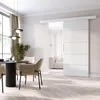 Posuvné interiérové dveře BARRET 2 - 106 cm, bílé Náhled obrázku produktu 1