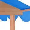 vidaXL Kinderspielhaus mit Sandkasten Tannenholz Blau UV50 Produktbild-Vorschau 7