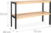 Relaxdays Schuhregal, HxBxT: 33 x 70 x 26 cm, Bambus, 2 Produktbild-Vorschau 4