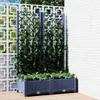 vidaXL Garten-Pflanzgefäß mit Spalier Blaugrau 80 x 40 x Produktbild-Vorschau 2