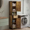 169 cm hoher Schrank – schmales Regal für das Badezimmer Produktbild-Vorschau 6