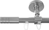 BASIT® Innenlauf Gardinenstange Edelstahl Look 16mm Produktbild-Vorschau 1