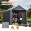 Garage per biciclette 160x220x165 cm Grigio – Riparo per Anteprima dell’immagine prodotto 4