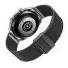 22mm Schwarz Edelstahl Armband mit Maschenstruktur, Produktbild-Vorschau 3