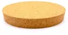 A round, thick cork stopper is shown against a white background. Produktbild-Vorschau