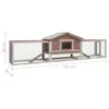 vidaXL Kaninchenstall Mokka 310x70x87 cm Kiefer & Tanne Produktbild-Vorschau 7