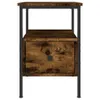 vidaXL Stolik nocny dąb wędzony 34x36x50 cm materiał Podgląd zdjęcia produktu 4