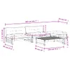 vidaXL 4-tlg. Garten-Lounge-Set mit Kissen Kiefernholz Produktbild-Vorschau 9