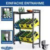 DanDiBo Getränkekistenregal 6 Kisten mit Ablagefäche Rollen Produktbild-Vorschau 4