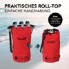 Sac sec en PVC Where Tomorrow - Style 01 - 10L - rouge Voir les images du produit 6