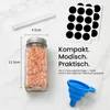 24er Gewürzgläser Eckig Set, Gewürzstreuer Glas mit Produktbild-Vorschau 8