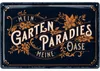 Blechschilder Garten Schild mit Spruch- nostalgische Produktbild-Vorschau 1