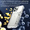 Hülle für iPhone 12 Pro Max Transparent Kartenfach Silikon Produktbild-Vorschau 6