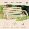 Banc de jardin Outsunny Banc 2 places Banc en bois Design Voir les images du produit 4