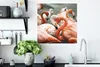 MuchoWow® Poster Gruppe von rosa Flamingos auf den Teichen Produktbild-Vorschau 3